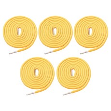 앙플러스 원형 철팁 후드티 바지 끈, 옐로우, 5개