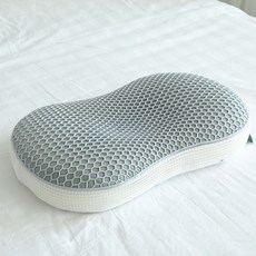 그린모먼트랩 TPE 고밀도 메모리폼 경추 젤리베개 + 베개커버 세트, 그레이, 1개