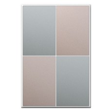 TILINS 藝廊通訊 空白面板 盲蓋 1聯用 綠米色 白色邊框, 1個