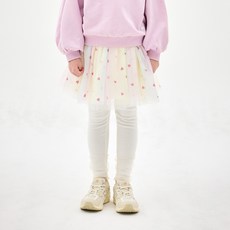 JELISPOON 女童閃亮極光短裙內搭褲