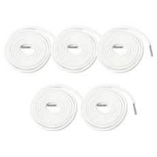 앙플러스 원형 철팁 후드티 바지 끈, 화이트, 5개