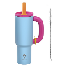 Bendura 內建吸管大容量隨行杯, 天藍色, 1個, 1.2L