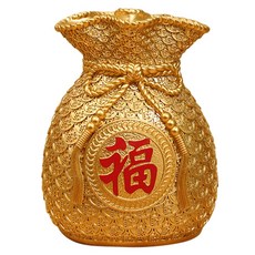 SUNORO 開運招財福袋錢袋, 1個, 金色福袋
