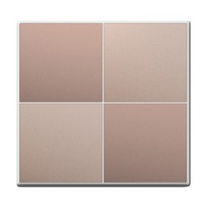 TILINS Gallery 通訊空白面板 盲蓋 雙聯用 棕金色 白色邊框, 1個