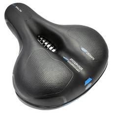 DIBOTE 迪伯特 皮面導流氣孔超彈性坐墊 W3131-B, 黑色 + 藍色, 1個