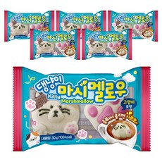 貓狗棉花糖 貓咪造型, 30g, 6個