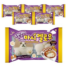 汪喵 小狗造型棉花糖, 30g, 6個