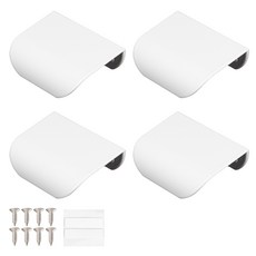 Cholmuldaejang Billsbro 黏貼式隱藏抽屜家具把手 50mm, 4個, 白色