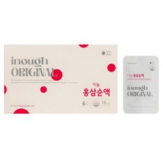 inough 京邦新藥 6年根紅蔘純液 30包, 1個, 2.1L