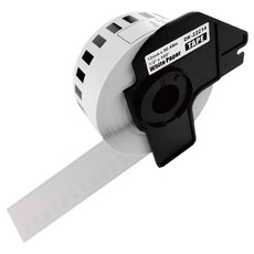 brother 兄弟牌 原廠連續標籤帶 耐久型紙質 DK-22214 12mm, 白底黑字, 30.48m