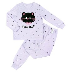 Maykids 女童款黑貓九分30支單面家居服上下套裝