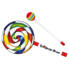 Kes.B 清音 棒棒糖鼓 玩具, 1個, 混合顏色