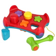 Kes.B 幼兒堅固形狀敲擊錘玩具, 混合色, 1個