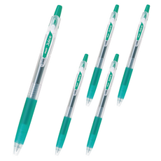 파이롯트 쥬스 젤잉크펜 0.7mm, 그린, 5개