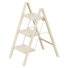 uniFun 樂汎生活 家用經典花架梯 3階 奶油色, 1個