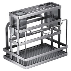 小麥購物 不鏽鋼刀具收納架 L1395, 1個, 灰色