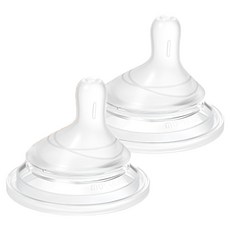 MOYUUM Mov.aa 圓口偏心替換奶嘴, 0個月, 2個