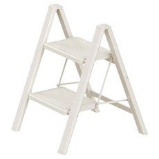 uniFun 樂汎生活 家用經典花架梯 2階 米白色, 1個