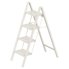 uniFun 樂汎生活 家用經典花架梯 4階 米白色, 1個