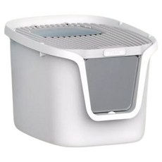 高精寵物 頂入式貓便盆, 1個, 灰白色