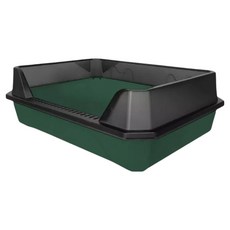 高精寵物 矩形貓砂盆, 1個, 墨綠色