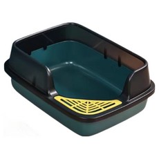 高精寵物 斜口貓砂盆, 1個, 綠色