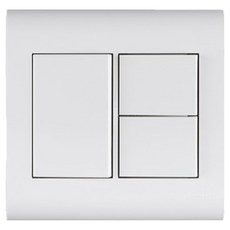 nano 電氣奧德賽雙聯用三開關 SIMPLE 白色, 1個