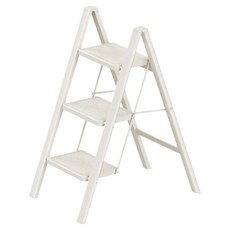 uniFun 樂汎生活 家用經典花架梯 3階 米白色, 1個