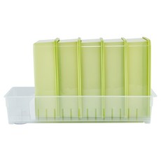 EASY&FREE All-Right Keep 保鮮冰箱整理收納盒 1.2L x 5入 + 容器按壓瓶套組, 1套