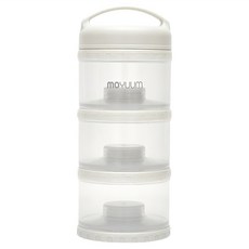 MOYUUM 多功能奶粉分裝儲存盒 3層, 1個, 香草白