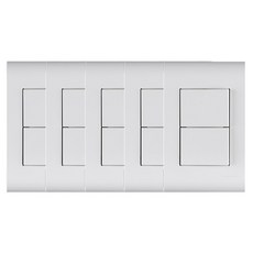 nano 電氣奧德賽 2孔開關 SIMPLE 白色, 5個