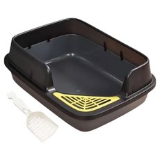 高精寵物 斜口貓砂盆, 灰色, 1個