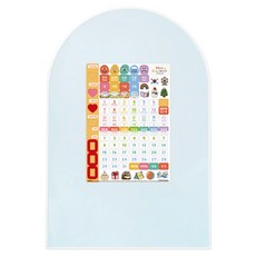 맘스보드 코코보드 + 뉴 캘린더 한/영 세트, 페퍼민트(보드) + 화이트(프레임), 혼합색상(만년달력, 자석교구), 1세트