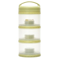 MOYUUM 多功能奶粉分裝儲存盒 3層, 1個, 抹茶綠