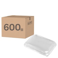 OPS透明捲邊紙餐盒蓋 202 x 152 x 25mm, 1個裝, 600個