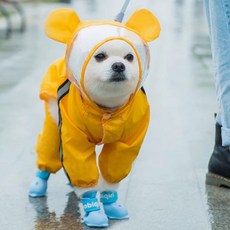 高精寵物 寵物雨衣, 1個, 黃色