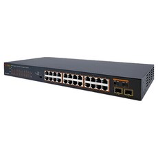 SOLTECH V4 交換器 1Gbps PoE 24埠 /1 G SFP 2個插槽, 1個, SFC524HP