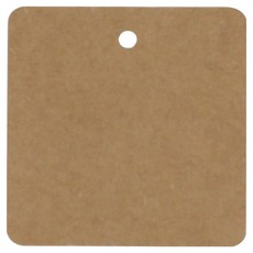 Inp 正方形素面標籤 6 x 6 cm, 牛皮紙, 200個