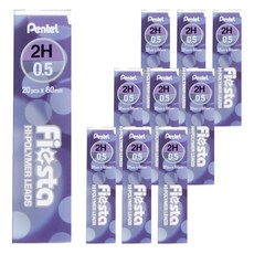 Pentel 飛龍文具 Fiesta 自動鉛筆芯 C235TF-2H, 0.5mm, 10個