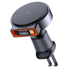 Mcdodo 麥多多 15W車載無線充電器/Magsafe手機磁吸無線充/汽車出風口支架/汽車導航手機架, 黑色, CH-009
