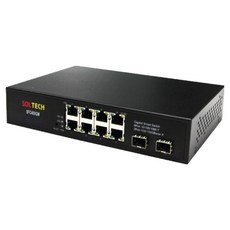 SOLTECH 1G L2 스위칭허브 1Gbps TP 8포트 / 1G SFP 2슬롯, SFC400GM, 1개