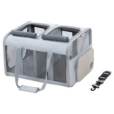 레드퍼피 반려동물 메드핀 이동가방, 라이트그레이, 1개