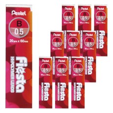 Pentel 飛龍文具 Fiesta 自動鉛筆芯 B C235TF-2B, 0.5mm, 10個