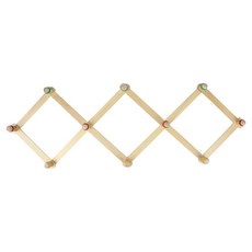 코텍스 자바라 옷걸이 대형, 원목색, 1개