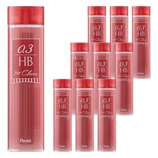 Pentel 飛龍文具 Ain Stein Crena 自動鉛筆芯 藍色 C273CL1, 10個, 0.3mm