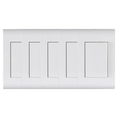 nano 電子 Odyssey 1開關 SIMPLE 白色, 5個