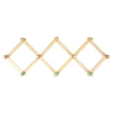 코텍스 자바라 옷걸이 중형, 원목색, 1개