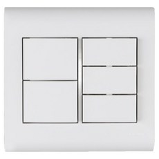 nano 電氣奧德賽 2聯用 5開關 SIMPLE 白色, 1個