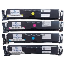 토너피아 캐논 호환토너 4종 세트 CRG-069, 검정, 파랑, 빨강, 노랑, 1세트
