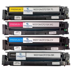 토너피아 HP 호환토너 4종 세트 W2310A ~ W2313A, 검정, 파랑, 빨강, 노랑, 1세트